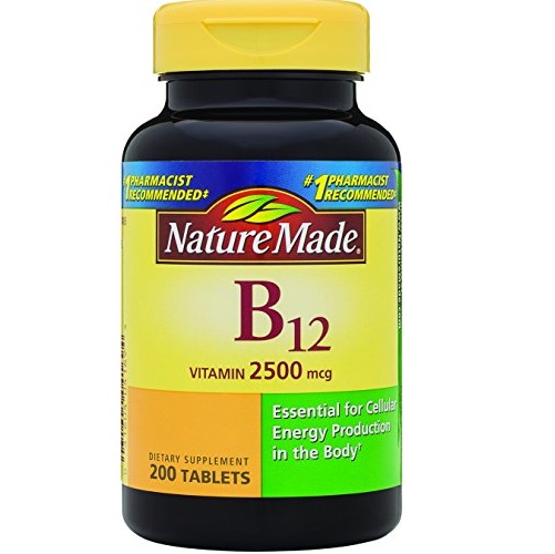 Nature Made Vitamin B12, 2500 mcg, 200 Count, only  $7.22, free shipping after using Subscribe and Save service