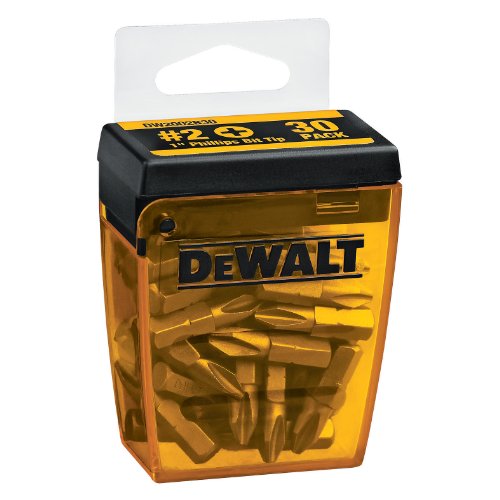 DEWALT DW2002B30 #2 Phillips 1-Inch Bit Tips with Bit Box (30-Pack),only $6.62, free shipping