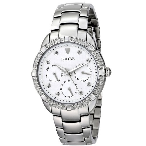 Bulova Women's 96R195 Multi-Function Dial Stainless Steel Watch,only $126.65, free shipping after using coupon code 