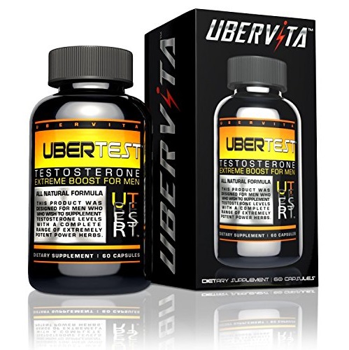 Ubervita Ubertest All Natural Testosterone Booster for Men, 60 Count, only $14.79 after clipping coupon