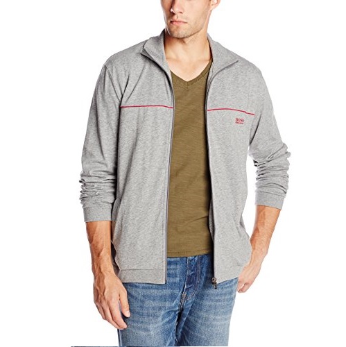 BOSS HUGO BOSS Men's Cotton Full Zip Lounge Jacket, only $41.98, free shipping