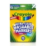 Crayola Fine Line Ultraclean Washable Assorted Markers (12 Count) $1.90 FREE Shipping on orders over $49