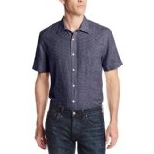 Perry Ellis Men's Short Sleeve Chambrey Print Shirt $15 FREE Shipping on orders over $49