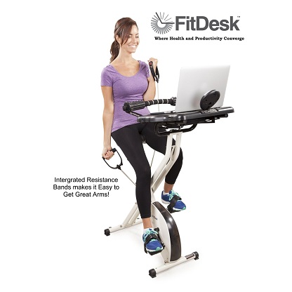FitDesk v2.0 Desk Exercise Bike with Massage Bar, only $127.67, free shipping