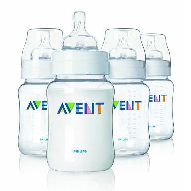 Philips AVENT BPA Free Classic Polypropylene Bottle, Opaque, 4 Ounce, 4 Pack,only $17.86 