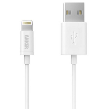 Anker 3ft Lightning to USB Cable (Apple MFi Certified)，$6.99