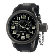 Invicta Men's 5861 Russian Diver Black Dial Polyurethane Watch，$99.90 & FREE Shipping