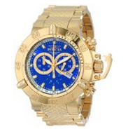 Invicta Men's 14501 Subaqua Noma III Chronograph Blue Dial 18k Gold Ion-Plated Stainless Steel Watch，$279.99 & FREE Shipping.