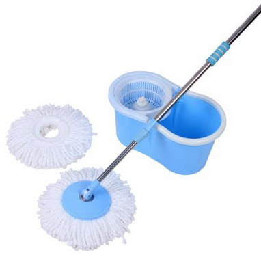 Ohuhu® 360 Spin Mop & Bucket System w/ 2 Mop Heads for $27.99 + FS 