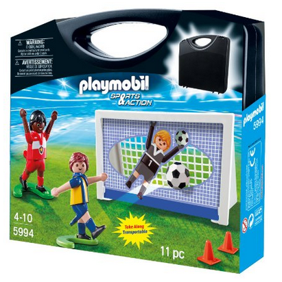 PLAYMOBIL Soccer Carrying Case Playset，$6.21 & FREE Shipping on orders over $49