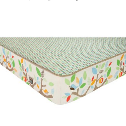 史低！Skip Hop Complete兒童crib床單, Treetop Friends花色，原價$24.00，現僅$12.98！