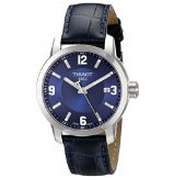 Tissot Men's PRC 200 Quartz Blue Dial Blue Leather Sport Watch T0554101604700
