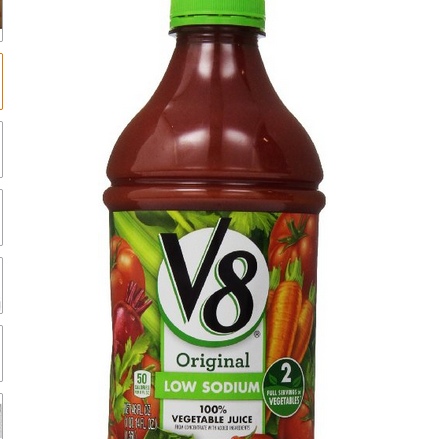 V8低钠100％蔬菜汁，46盎司/瓶（6瓶装），现点击coupon后仅$9.64免运费！