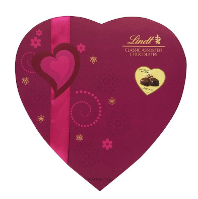 閃購：Lindt 瑞士蓮情人節經典浪漫心型巧克力果仁糖禮盒, 9.8 Ounce  現特價只要$9.99