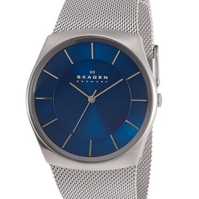 Skagen Klassk Men's Three-Hand Woven Steel Watch $89.16(46%off)