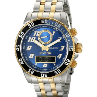 Invicta Men's 15814 Pro Diver Analog-Digital Display Swiss Quartz Two Tone Watch $149.99(78%off) FREE One-Day Shipping