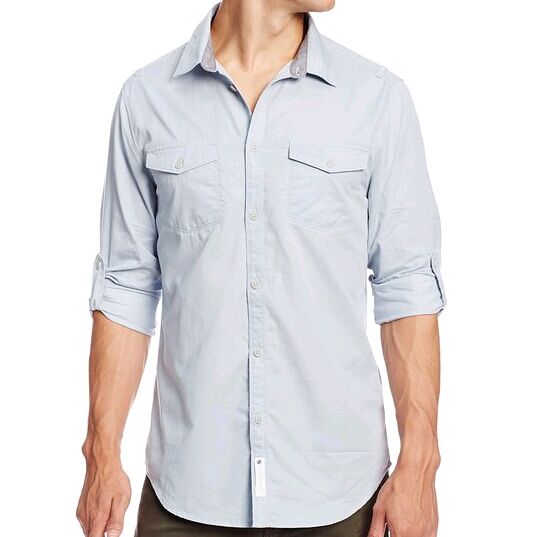 Calvin Klein Jeans男士纯棉长袖衬衫$20.84