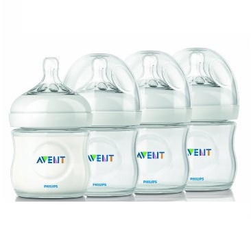 Philips AVENT Natural Polypropylene Bottle, Clear, 4 Ounce, 4 Count, only $20.99