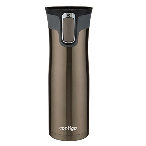 Contigo AUTOSEAL West Loop Stainless Steel Travel Mug with Easy-Clean Lid, 20-Ounce, Latte, only $11.19