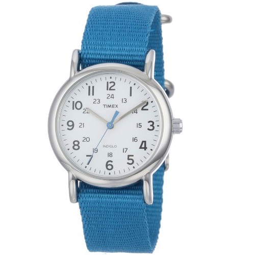 史低价！Timex 天美时 T2P2279J 女士尼龙表带时尚休闲腕表，原价$44.95，现使用折扣码后仅售$20.64 