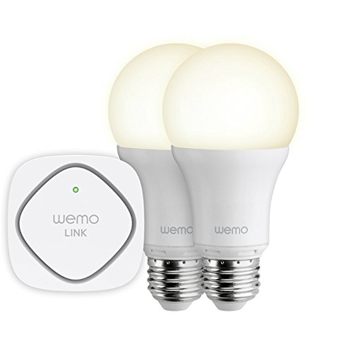 Belkin WeMo LED Lighting Starter Set: Two WeMo Smart Light Bulbs and WeMo Link to Control Multiple WeMo Bulbs from Anywhere, Wi-Fi Enabled (F5Z0489), only $79.99, free shipping
