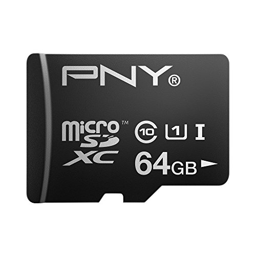 PNY Turbo Performance 64GB High Speed MicroSDXC Class 10 UHS-1 Up to 90MB/sec Flash Card - P-SDUX64U190-GE, only $24.99 