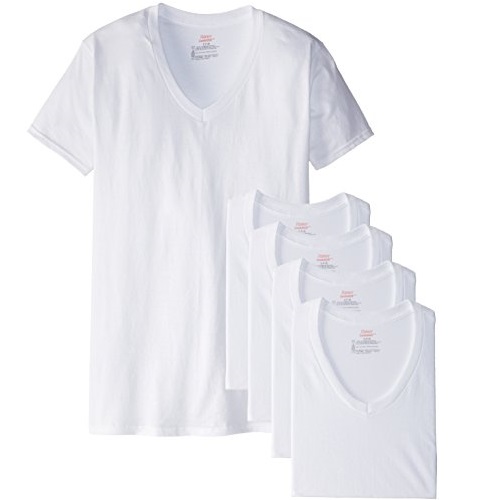 Hanes Men's 6-Pack V-Neck T-Shirt, only $14.48