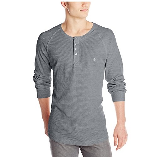 Original Penguin Men's Worrell Long-Sleeve Thermal Henley Shirt, only $30.34, free shipping ater using coupon code