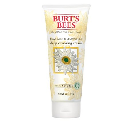 Burt's Bees Soap Bark and Chamomile Deep Cleansing Cream, 6 Ounce (Pack of 3), only $18.87