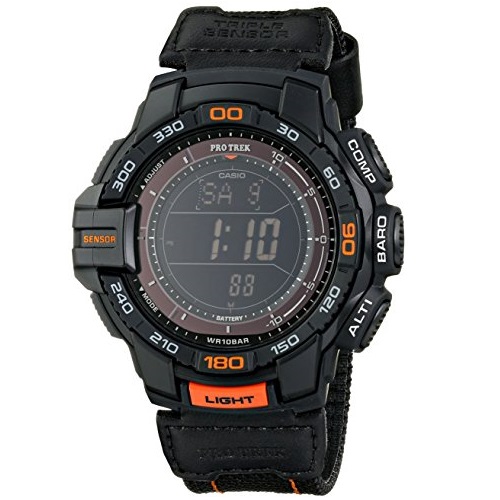 Casio Men's PRG-270B-1CR Pro Trek Aviator Digital Display Quartz Black Watch, only $82.39, free shipping