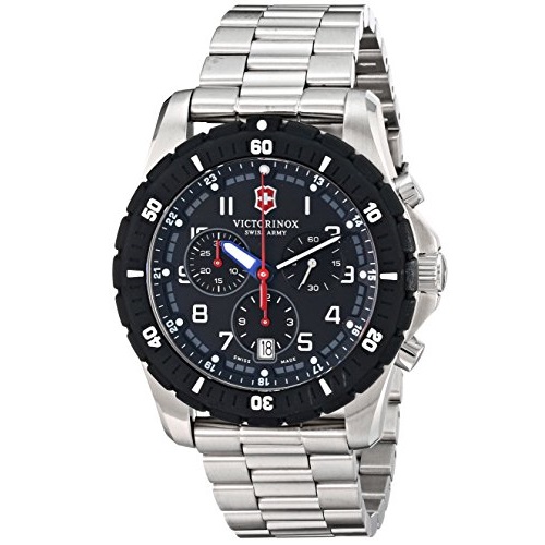Victorinox Men's 241679 Analog Display Swiss Quartz Silver Watch，only $215.99, free shipping