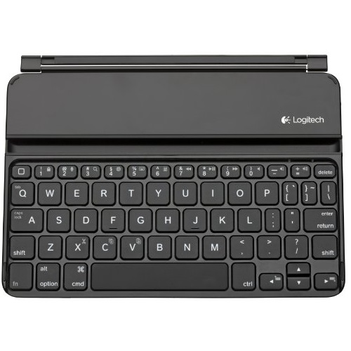 史低價！Logitech羅技iPad mini 3/mini 2/mini超薄藍牙鍵盤保護套，原價$79.99，現僅售$37.99，免運費。黑白兩種顏色同價！