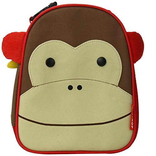 Skip Hop Baby Zoo Little Kid and Toddler Insulated and Water-Resistant Lunch Bag, Multi Marshall Monkey,only $8.99