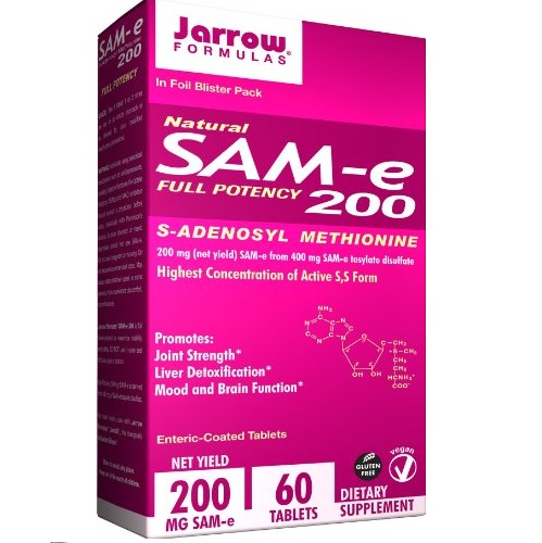 改善情绪舒缓关节疼痛！Jarrow Formulas SAM-e胶囊 200mg，60粒，原价$39.95，现仅售$21.84，免运费