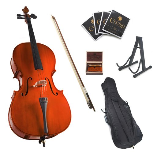 Cecilio CCO-100 Student Cello with Soft Case, Stand, Bow, Rosin, Bridge and Extra Set of Strings, Size 4/4 (Full Size) $208.48(58%off)& FREE Shipping
