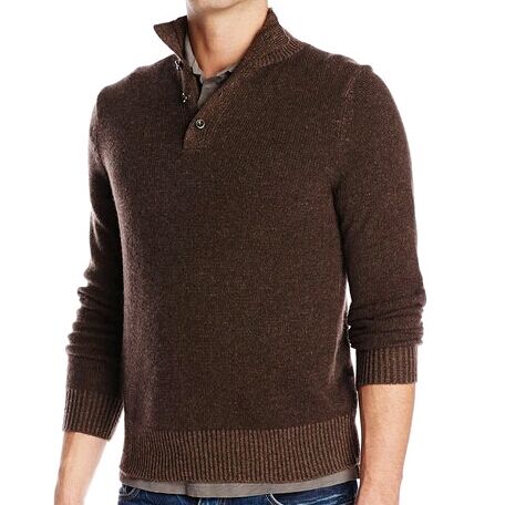 Williams Cashmere Men's Plated Button Mock Pullover $79.76 FREE Shipping