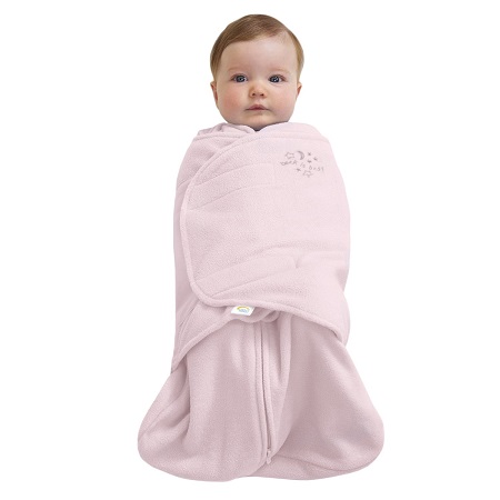 HALO SleepSack Micro-Fleece Swaddle, Soft Pink, Small, only $14.99