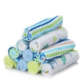 Spasilk 超柔棉嬰兒洗護方巾 10 條裝，原價$7.99，現僅售$6.99