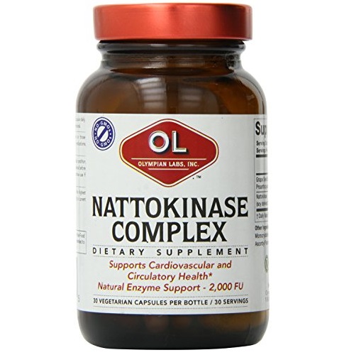 Olympian Labs Nattokinase Complex Herbal Supplements, 30 Count, only $4.25 