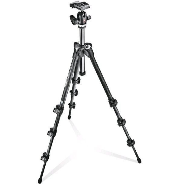 Manfrotto MK293C4-A0RC2 4 Section Carbon Tripod Kit with Quick Release Ball Head (Black) $199.95 FREE Shipping