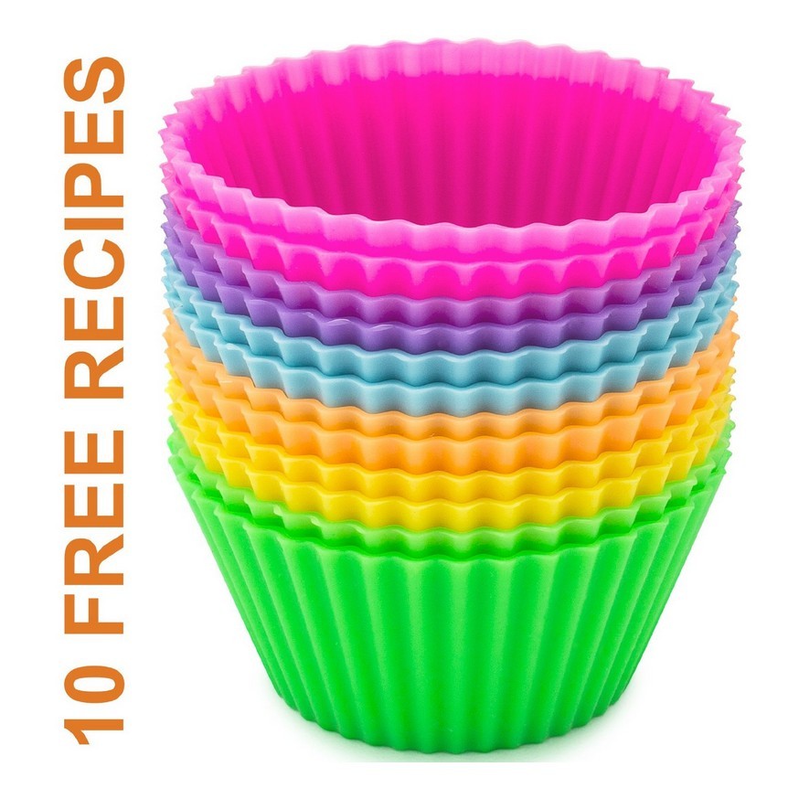 Sunsella Little Gems - Silicone Baking Cups - 12 Pack for$6.39