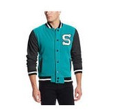 Southpole Men's Varsity Baseball Fleece Jacket with S Logo On Chest for $16.7