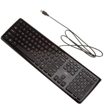 AmazonBasics Wired Keyboard，$10.99 & FREE Shipping on orders over $49