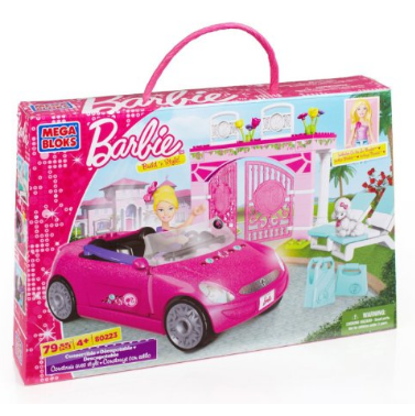 史低！Mega Bloks Barbie開敞蓬車的芭比，原價$16.99，現僅$7.59！