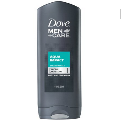 Dove Men+Care Body and Face Wash, 18 Ounce, Aqua Impact, $2.04 after clicking coupon & FREE Shipping
