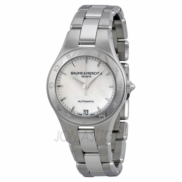 Baume Mercier Women's 10035 Linea Ladies Mother of Pearl Dial Automatic Watch, only $779.00, free shipping  after using coupon code 