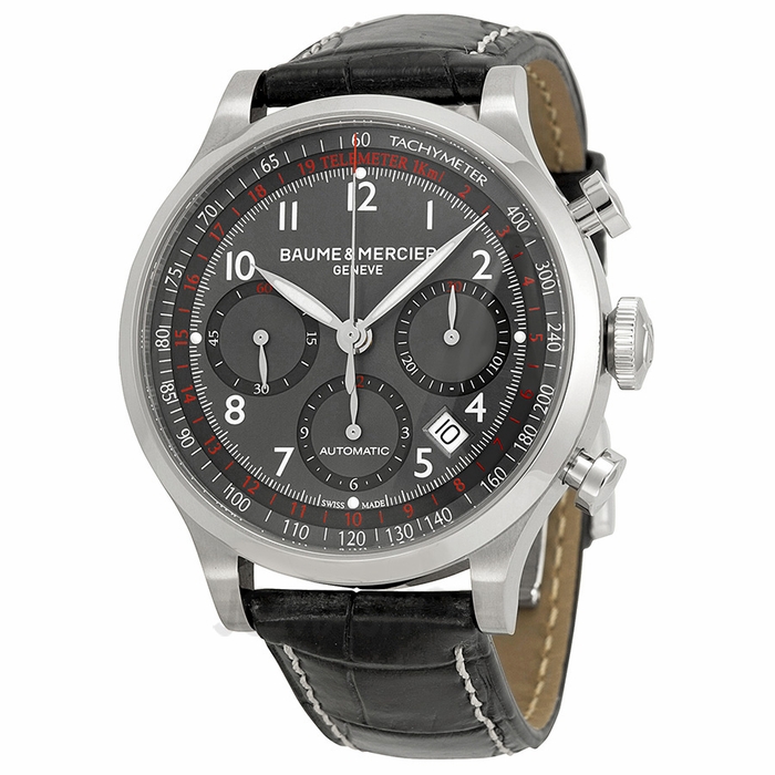 Baume and Mercier Capeland Grey Dial Chronograph Mens Watch 10044, only $1,199.00, free shipping