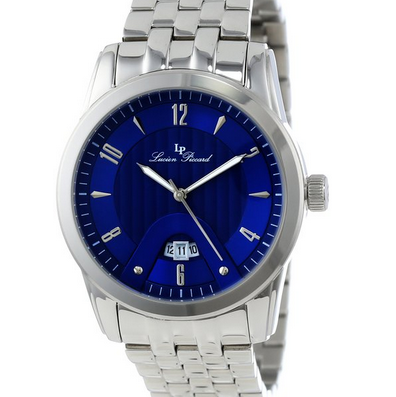 Lucien Piccard Men's LP-12355-33 Diablons Blue Dial Stainless Steel Watch $59.99 (91%off)