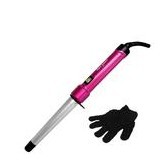 Bed Head Bh318 Curli Pops Tourmaline Ceramic Tapered Curling Iron, 1 Inch, Pink for$17.05