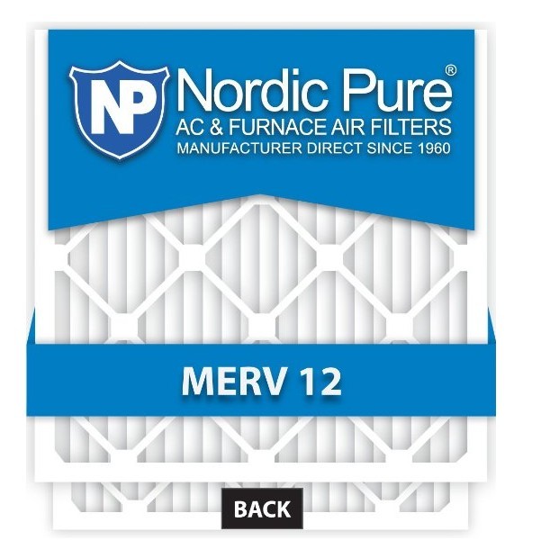 Nordic Pure 20x25x1 AC Furnace Air Filters MERV 12, Box of 6 for $27.95 free shipping